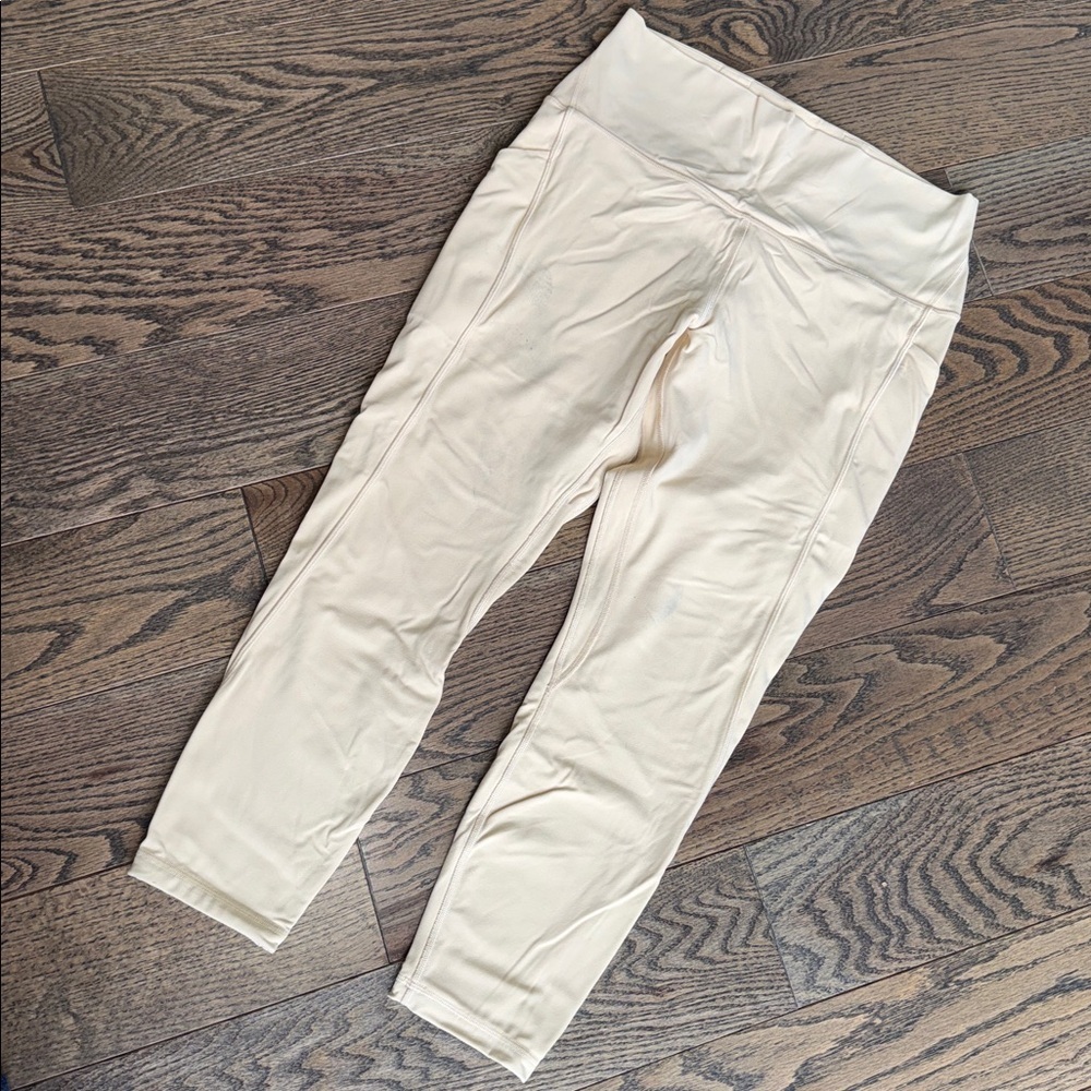 Lululemon Align high-rise leggings 25” cream bone maternity friendly size 12